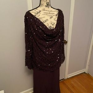 Midnight Velvet - Plum 2 piece formal